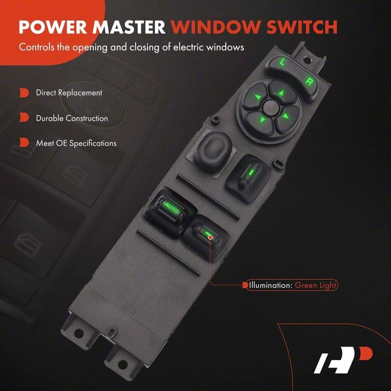 Jeep Cherokee Power Window Switch; Front Driver Side (97-01 Jeep