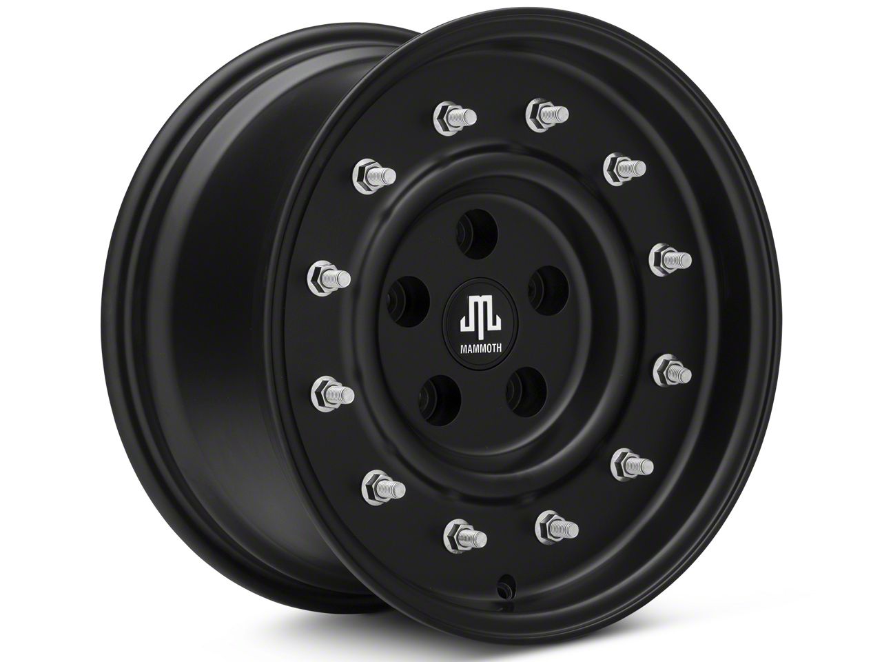 Mammoth Jeep Cherokee General Matte Black Wheel; 16x8; 0mm Offset