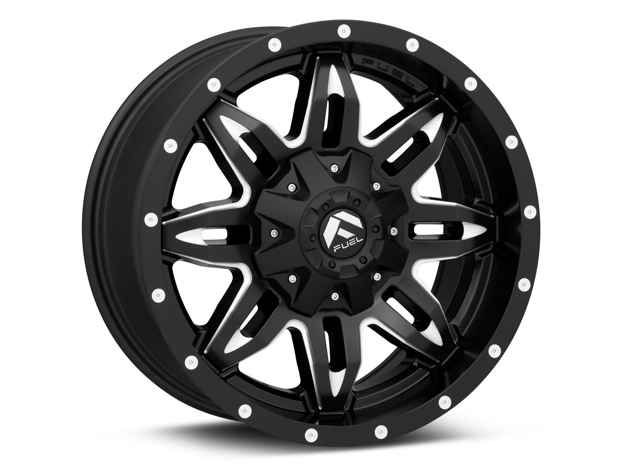 Fuel Wheels Jeep Cherokee Lethal Matte Black Milled Wheel; 18x9