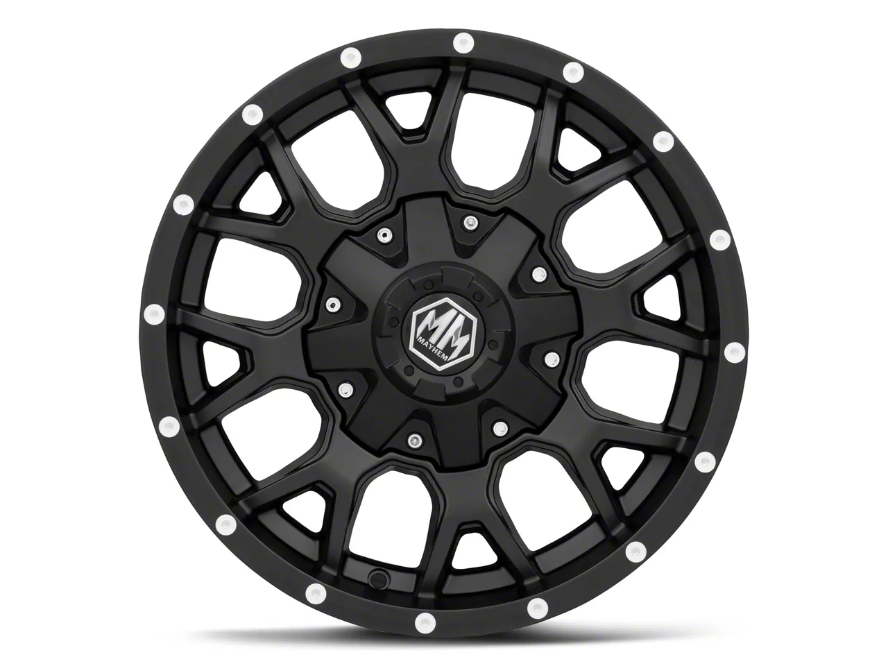 Mayhem Wheels Jeep Cherokee Warrior Matte Black Wheel; 17x9; 18mm