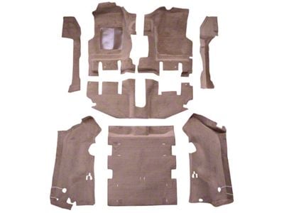 ACC Complete Cutpile Molded Carpet (03-06 Jeep Wrangler TJ w/ Long Center Console & Rocker Panels, Excluding Unlimited)