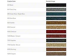 Complete Cutpile Molded Carpet (76-86 Jeep CJ7)