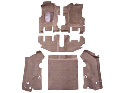 ACC Complete Cutpile Molded Carpet with Mass Backing (97-02 Jeep Wrangler TJ w/ Long Center Console & w/o Rocker Panels)