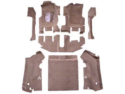 ACC Complete Cutpile Molded Carpet with Mass Backing (97-02 Jeep Wrangler TJ w/ Long Center Console & Rocker Panels)
