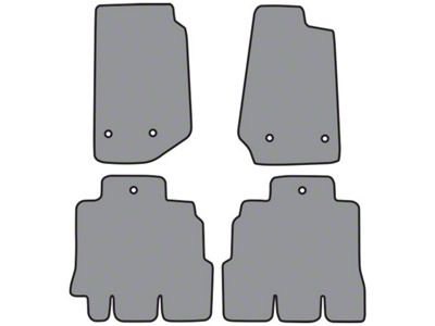 Complete Cutpile Pattern Carpet Front and Rear Floor Mats (11-13 Jeep Wrangler JK 4-Door)