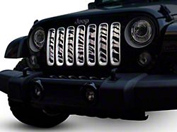 Safari Style Grille Insert; Brushed (07-18 Jeep Wrangler JK)