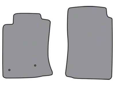 ACC Complete Cutpile Pattern Carpet Front Floor Mat; Black (10-11 Tacoma Access Cab)