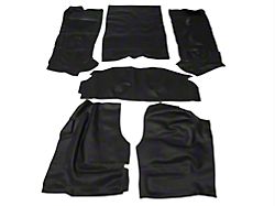 Complete Vinyl Flooring Kit; Black (04-06 Jeep Wrangler TJ Unlimited)