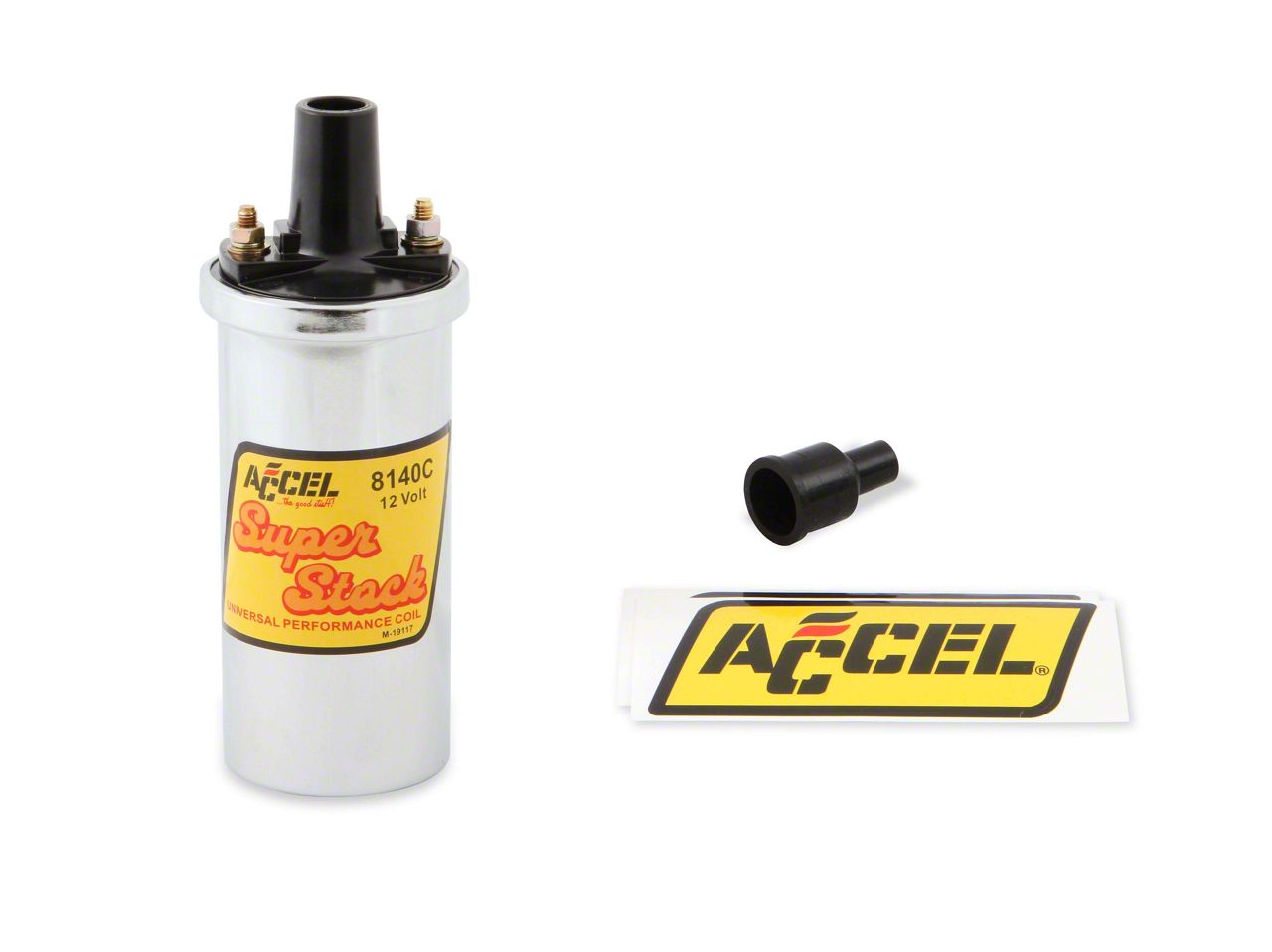 Accel Jeep Cherokee Ignition Coil; Chrome 8140C (8488 2.5L Jeep Cherokee XJ) Free Shipping
