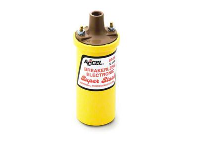 Accel SuperStock Breakerless Electronic Ignition Coil; Yellow (76-80 Jeep CJ7)