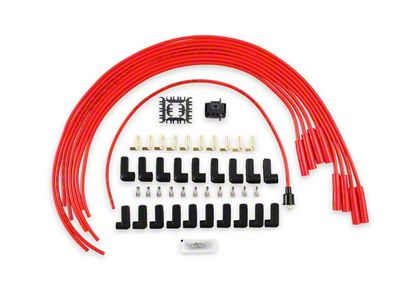 Accel Spark Plug Wire Set; Red (76-81 5.0L Jeep CJ7)