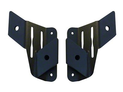 Double Cube Light Cowl Mount; Texturized Black (20-25 Jeep Gladiator JT, Excluding Mojave)