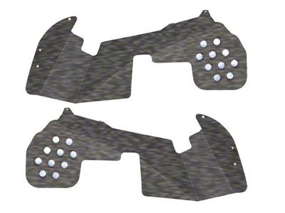 Front Inner Fender Kit; Gray Hammertone (20-25 Jeep Gladiator JT, Excluding EcoDiesel)
