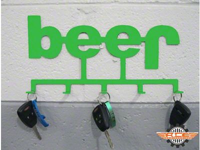 Keychain Holder; Neon Green