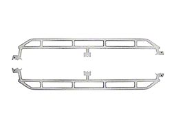 Rock Sliders; Gray Hammertone (20-25 Jeep Gladiator JT)