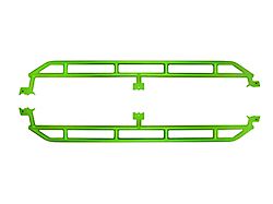 Rock Sliders; Neon Green (20-26 Jeep Gladiator JT)