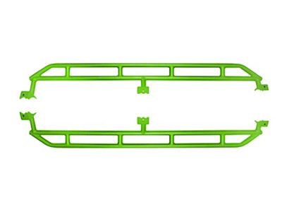 Rock Sliders; Neon Green (20-25 Jeep Gladiator JT)