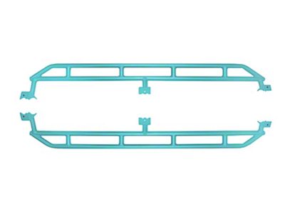 Rock Sliders; Tiffany Blue (20-25 Jeep Gladiator JT)