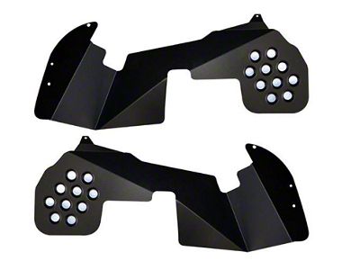 Front Inner Fender Kit; Bare Metal (18-25 Jeep Wrangler JL, Excluding EcoDiesel)
