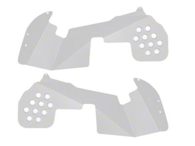 Front Inner Fender Kit; Cloud White (18-25 Jeep Wrangler JL, Excluding EcoDiesel)