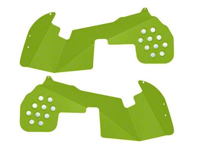 Front Inner Fender Kit; Gecko Green (18-25 Jeep Wrangler JL, Excluding EcoDiesel)