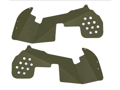 Front Inner Fender Kit; Locas Green (18-25 Jeep Wrangler JL, Excluding EcoDiesel)