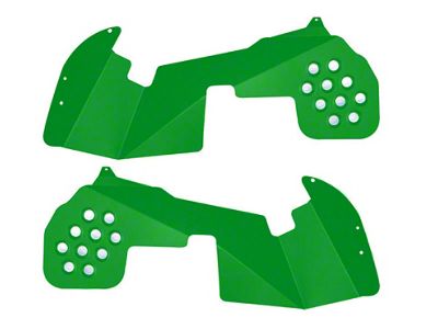 Front Inner Fender Kit; Neon Green (18-25 Jeep Wrangler JL, Excluding EcoDiesel)