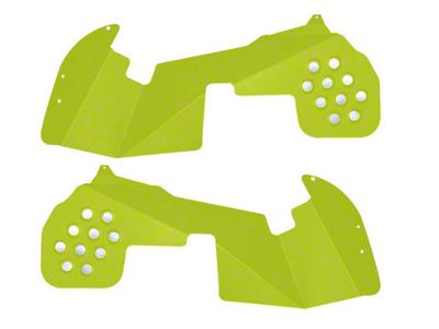 Front Inner Fender Kit; Neon Yellow (18-25 Jeep Wrangler JL, Excluding EcoDiesel)