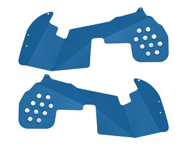 Front Inner Fender Kit; Playboy Blue (18-25 Jeep Wrangler JL, Excluding EcoDiesel)