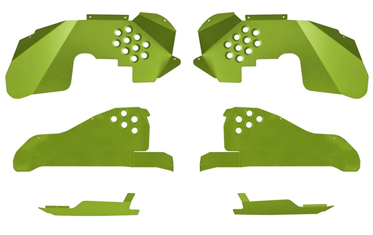 Jeep Wrangler Front and Rear Inner Fender Kit with Inserts