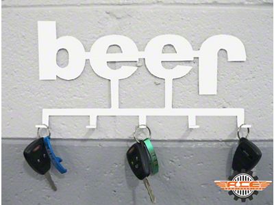 Keychain Holder; Cloud White (97-06 Jeep Wrangler TJ)
