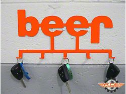Keychain Holder; Fluorescent Orange (97-06 Jeep Wrangler TJ)