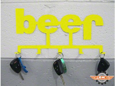 Keychain Holder; Neon Yellow