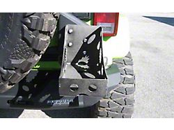 Pro Series Rear Bumper Jerry Can Holder Kit; Bare Metal (07-25 Jeep Wrangler JK & JL)