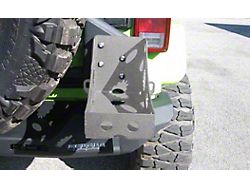 Pro Series Rear Bumper Jerry Can Holder Kit; Gray Hammertone (07-25 Jeep Wrangler JK & JL)