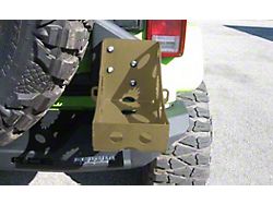Pro Series Rear Bumper Jerry Can Holder Kit; Military Beige (07-25 Jeep Wrangler JK & JL)