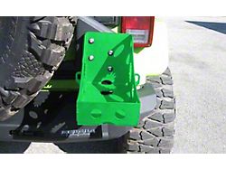 Pro Series Rear Bumper Jerry Can Holder Kit; Neon Green (07-25 Jeep Wrangler JK & JL)
