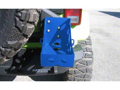Pro Series Rear Bumper Jerry Can Holder Kit; Playboy Blue (07-25 Jeep Wrangler JK & JL)