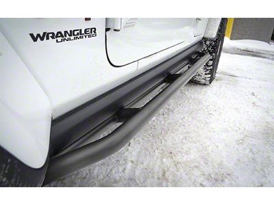 Rock Sliders; Bare Metal (18-25 Jeep Wrangler JL 4-Door)