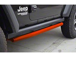 Rock Sliders; Fluorescent Orange (18-26 Jeep Wrangler JL 2-Door)