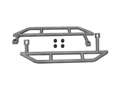 Rock Sliders; Gray Hammertone (97-06 Jeep Wrangler TJ, Excluding Unlimited)