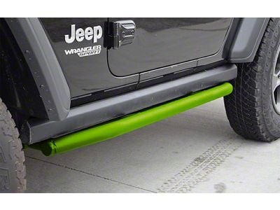 Rock Sliders; Neon Green (18-25 Jeep Wrangler JL 2-Door)