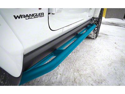 Rock Sliders; Playboy Blue (18-25 Jeep Wrangler JL 4-Door)