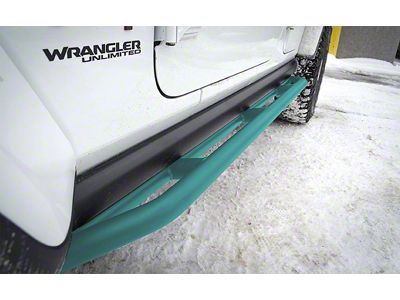 Rock Sliders; Tiffany Blue (18-25 Jeep Wrangler JL 4-Door)