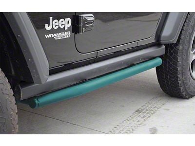 Rock Sliders; Tiffany Blue (18-25 Jeep Wrangler JL 2-Door)