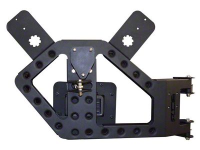 Stand Alone Tire Carrier; Texturized Black (07-18 Jeep Wrangler JK)