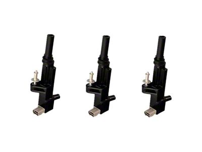 Ignition Coils; Black; Set of Three (09-10 3.7L Jeep Grand Cherokee WK)