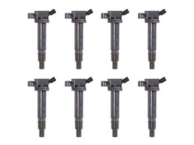 Ignition Coils; Black; Set of Eight (05-20 2.7L, 4.0L Tacoma)