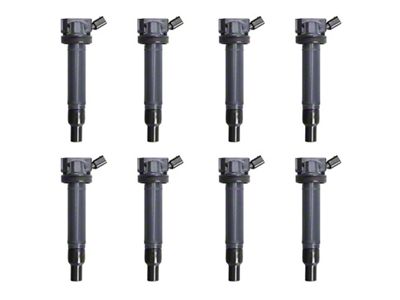 Ignition Coils; Black; Set of Eight (07-09 4.7L Tundra)