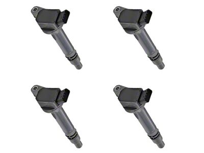 Ignition Coils; Black; Set of Four (07-09 5.7L Tundra; 10-19 Tundra)
